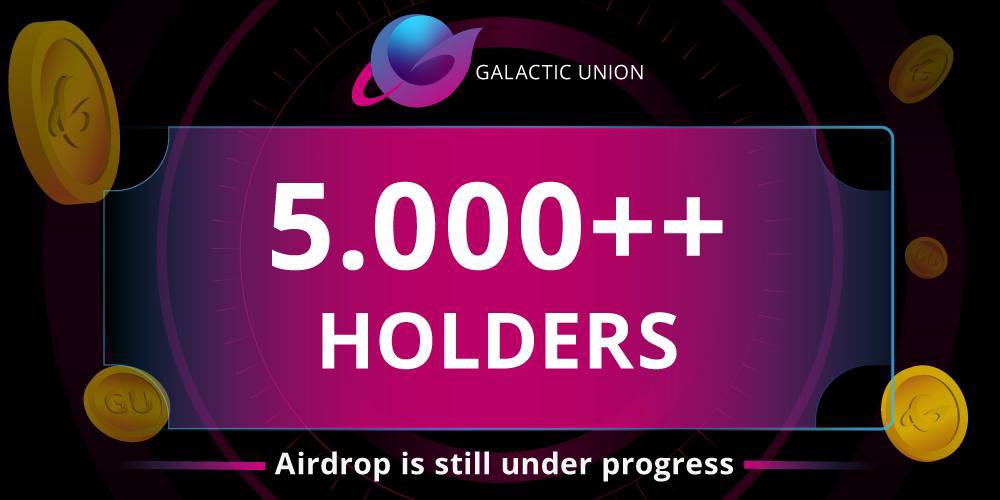 Galactic_GU's tweet photo. 🎉Congratulations to our community on reaching the milestone of 5,000 #holders . 
🔗https://t.co/jQGBFgyrtB
🏁This is a memorable milestone for all of us 
🫂Thanks for supporting us and stay tuned . 
More great partnerships will be announced soon!
#GalacticUnion_GU #GU #GU_token https://t.co/pjKmJu9x69