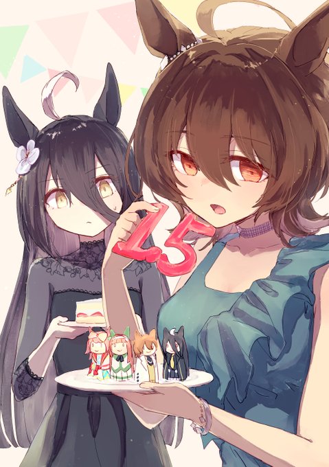 ちゃんアニバ衣装ありがとう(マジパンの飾りを開幕で全部食べる女) 