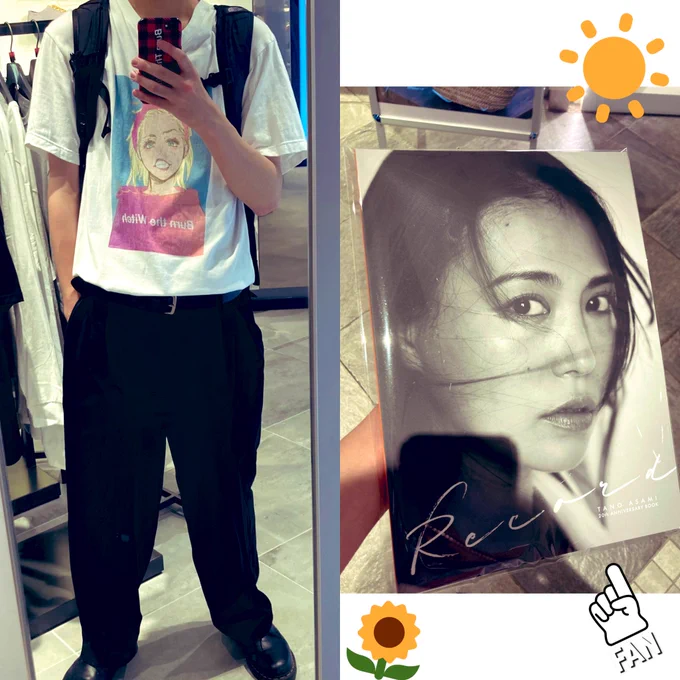 田野アサミさんの20thANNIVERSARY BOOK『Record』発売記念イベントに行ってきました。自分の中で長く深く影響を受けている作品で素晴らしいお芝居や歌を体感させて頂いた感謝を伝えるという大目標は達成できたので100点!!眩しい笑顔が素敵な方でした(ニニーのTシャツにもめっちゃレスくれました…) 