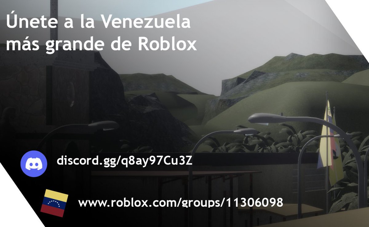 VenezuelaRbx's tweet photo. ¿Qué esperas? ¡Únete a la Comunidad Venezolana más grande y prestigiosa de Roblox!

Servidor de Discord:
https://t.co/uMOteq4ovB
 
Grupo de Roblox:
https://t.co/0VeuGe0hHG

Foro de la Comunidad:
https://t.co/5DYzGEFAbG https://t.co/JR5tjUIAEu