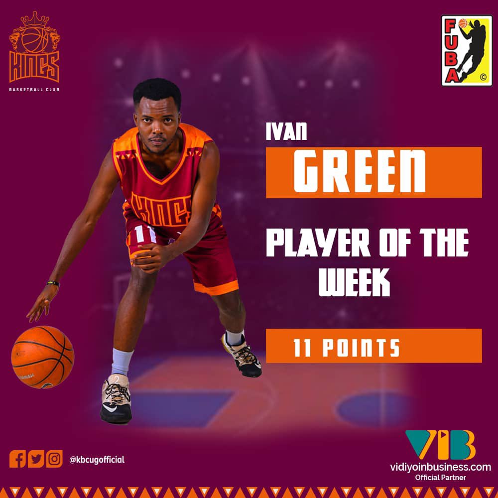 kbcugofficial's tweet photo. @ShootingGreen is Our Player of the Week 🌟 #11pcs  #WeAreKingsUg https://t.co/04GUgtzoIU