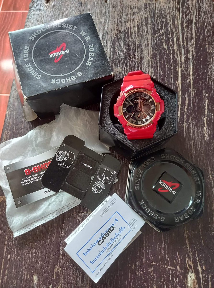 Kunkao20's tweet photo. ขายนาฬิกา #Ga200 สายสองเส้น กล่องครบ ราคารวมส่ง2000บาทขอรูปเพิ่มเติมได้ค่ะ
#นาฬิกาข้อมือ #นาฬิกามือ2 #นาฬิกาGShock https://t.co/vTCchTh4SI