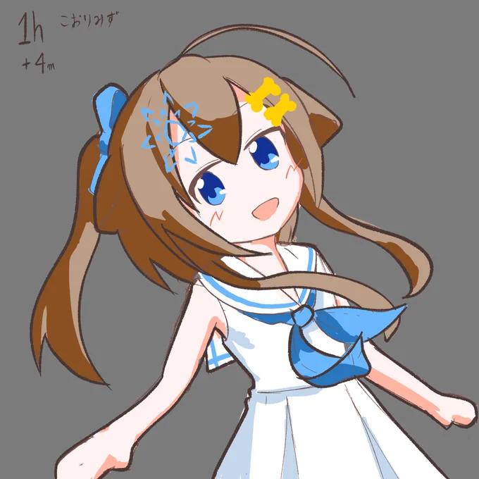 こないだのワンドロ絵を修正した! 左が修正後のやつ!やっぱり色々調べたり教わったりしながらってのは大事なんだなあワンドロでこのぐらい描けるようになりたい! 