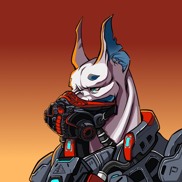 THING_nft's tweet photo. Falcon

Falcon is a big man with a metallic body. With his beastly weight, the ground trembled with every step he took. He has a weathered face and a huge scar on his chest even the black vest on his body couldn't hide it. https://t.co/7ZAC4NEiIu