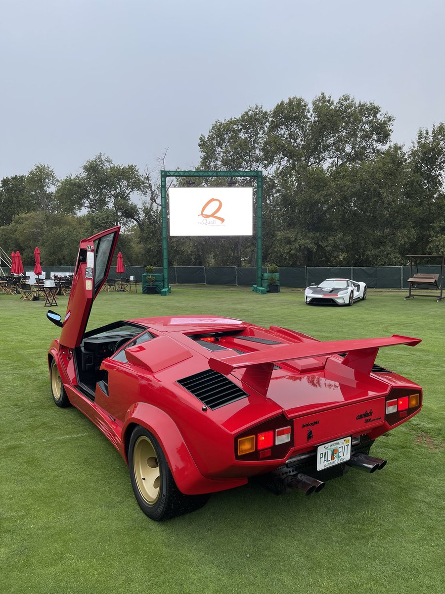 Was thrilled to have the #countach on display at #thequail during #montereycarweek this year!