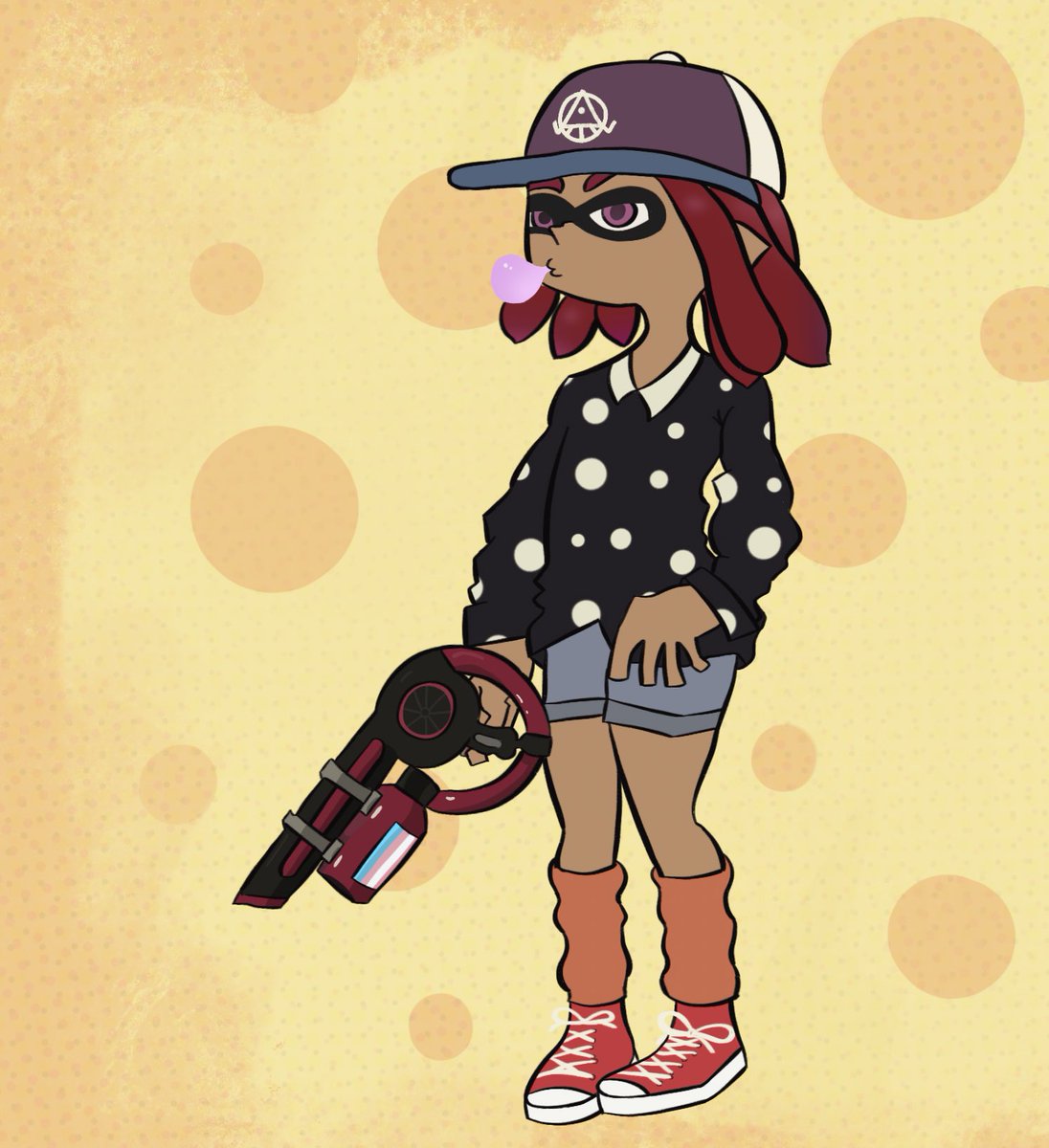 Shift_Is_Dead's tweet photo. Shameless repost of my #splatoonoc Beck, big man sweep forever #Splatoon3 #Splatfest https://t.co/4ifYFa3c9U