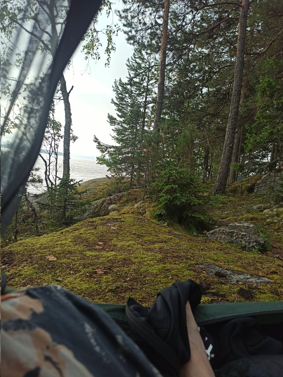 FallFey's tweet photo. Last night we slept outside, very cozy even though it rained during the night https://t.co/AEhAzoYZUF