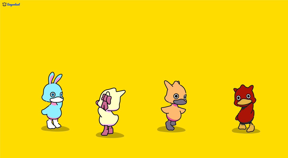 ampontant's tweet photo. 🐥あんぽんたんを知らない人に教えてね（1/5）

🐥あんぽんたんって何？
あんぽんたんは、小さいアヒルのNFTコレクション🟡

いろんな姿や表情をしたあんぽんたんが、1,000種類まで発表されるよ🐣

あんぽんたんのデータは全部ブロックチェーン上にあって、フルオンチェーンNFTと言われてるよ☀️ https://t.co/eT4iYm7WpQ