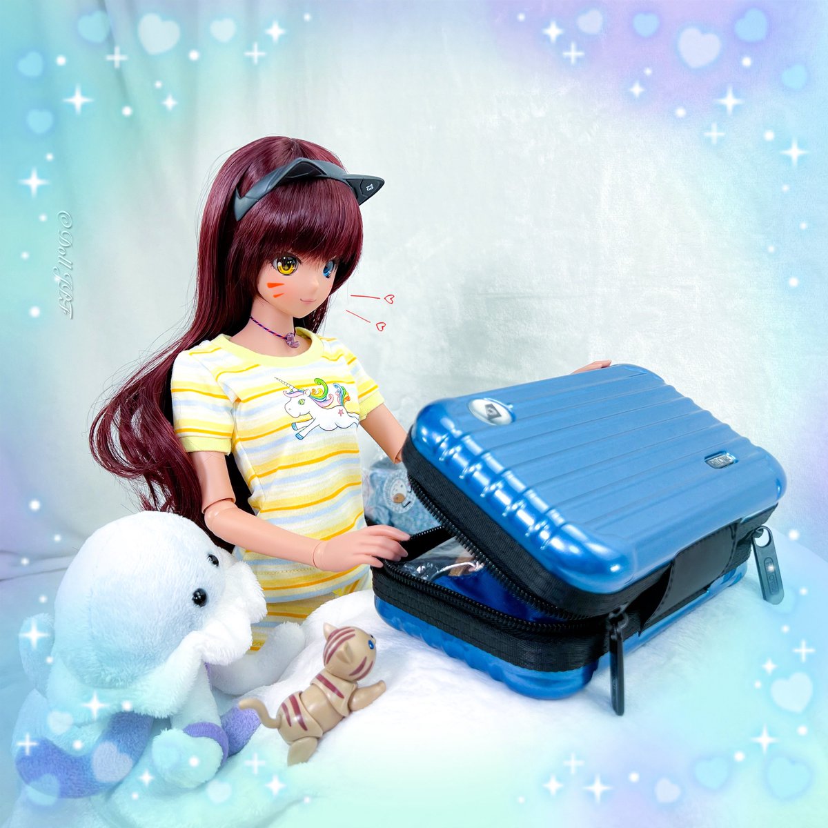 AndroidPDF's tweet photo. 聖ちゃん: 荷物🧳の支度中ニャ💕 ヾ(Φ∀Φ)/

Sei-chan: Packing 🧳 meow 💕 ヾ(Φ∀Φ)/

#荷物の支度 #packing #packingluggage 
#smartdoll #smartdollprowess #smartdoll聖 #smartdollprowesstea #catgirl #dolljpf https://t.co/fxxcVhfDwY