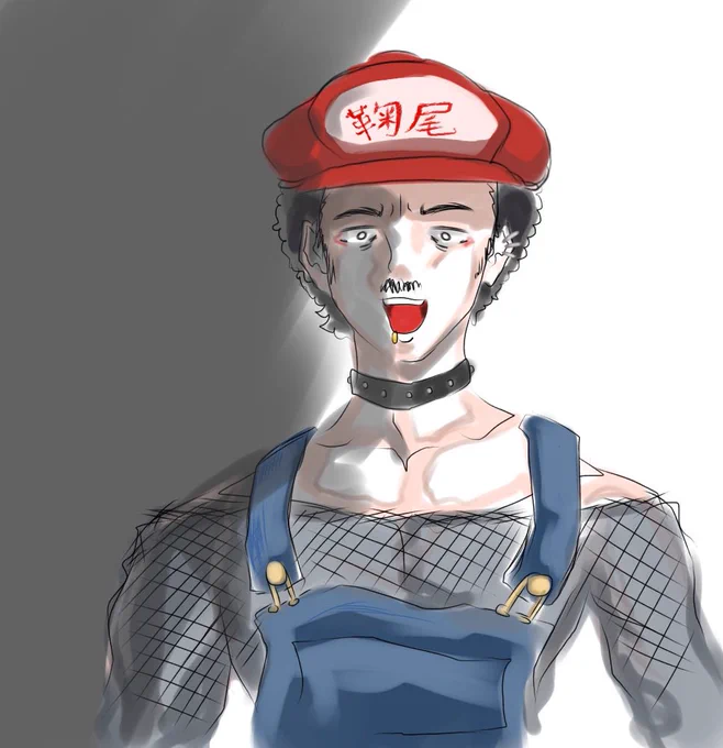これはスマホで描いた吉田善男(よしだよしお) 