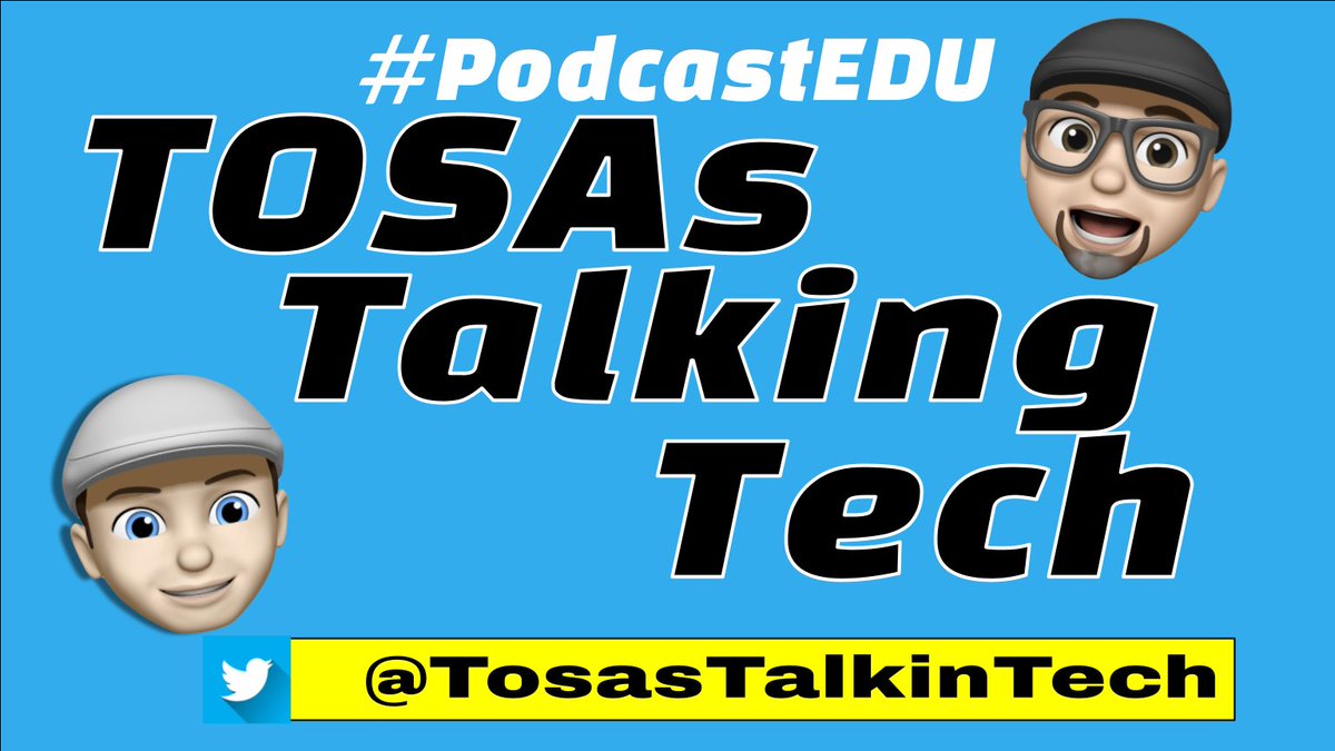 So when do you want another @TosasTalkinTech podcast? We are back at work, but want to know when you want to hear from us? #ornot #wearecue #podcastedu #podcasting