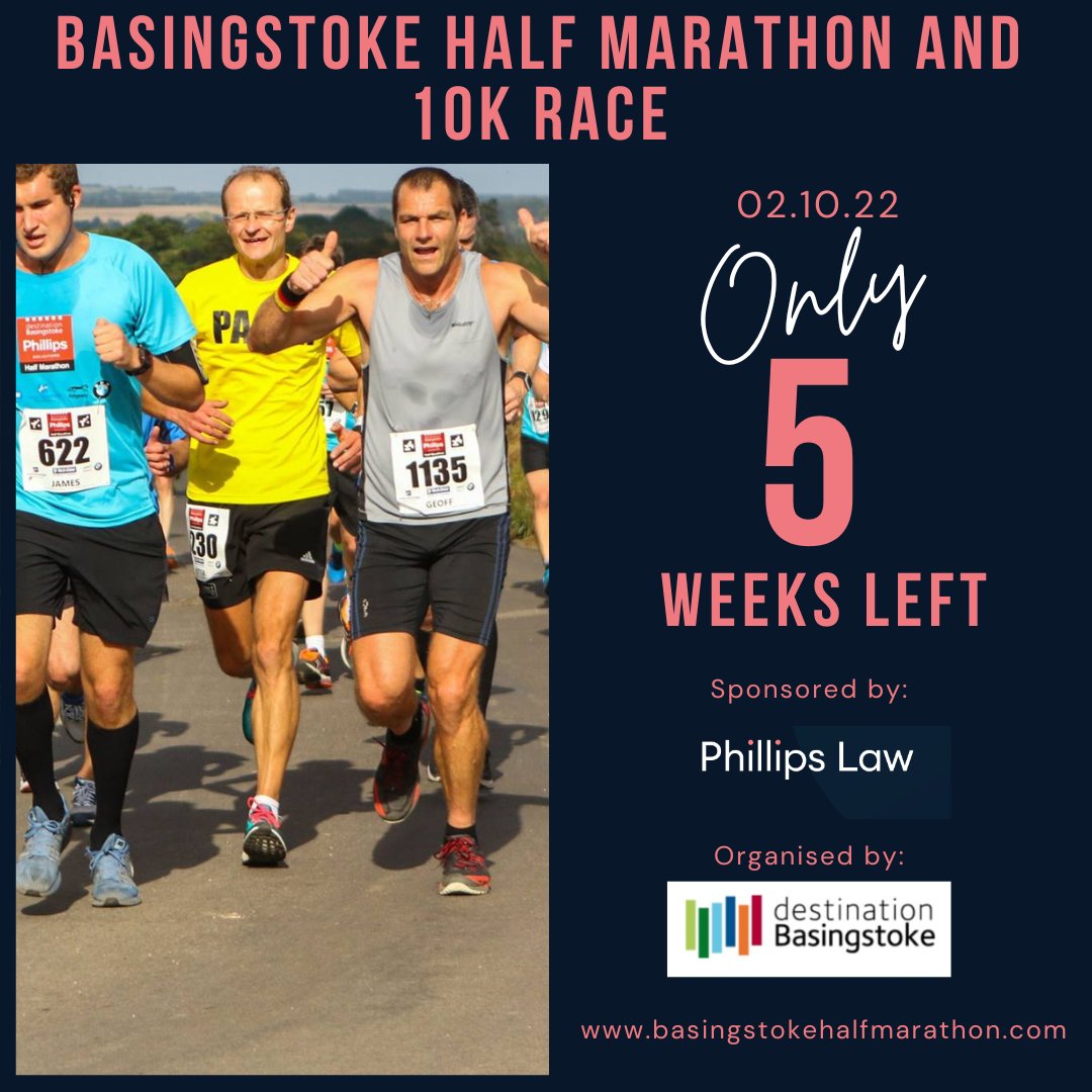 Basingstoke Half (@basingstokehalf) on Twitter photo π’π‘ππ¬ 5 πͺππππ¦ π§π’ ππ’ !!
Just over a month to go !! You can do this !
Summer holidays are drawing to an end. #BankHoliday #run anyone ?
#HalfMarathon - bit.ly/3kzAem9
#10kRace - bit.ly/3vk33ZG
<a href="/BasGazette/">Basingstoke Gazette</a> <a href="/PhillipsBstoke/">Phillips Law</a> <a href="/basingstoke/">basingstoke</a> π’π‘ππ¬ 5 πͺππππ¦ π§π’ ππ’ !!
Just over a month to go !! You can do this !
Summer holidays are drawing to an end. #BankHoliday #run anyone ?
#HalfMarathon - bit.ly/3kzAem9
#10kRace - bit.ly/3vk33ZG
<a href="/BasGazette/">Basingstoke Gazette</a> <a href="/PhillipsBstoke/">Phillips Law</a> <a href="/basingstoke/">basingstoke</a>
