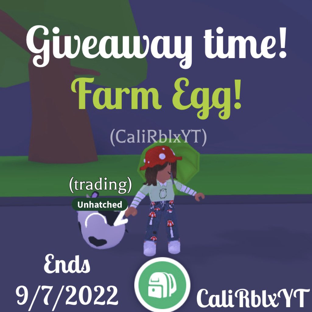 CaliRbx's tweet image. Time for another giveaway! To enter like, follow, retweet, and comment “done”! 
Follow with notifications to get notified of upcoming giveaways!
Ends 9/2/2022!
Last giveaway winner was @Mombie9914 !
#ROBLOX #adoptme #adoptmegiveaway #adoptmegiveaways #robux #adoptmeroblox
