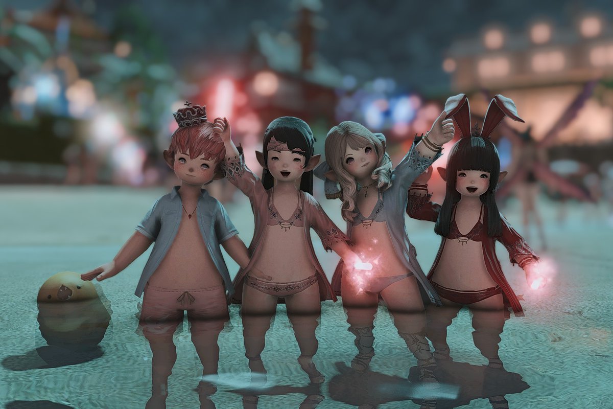 flhcl_pototo's tweet photo. Having fun at Versace Summer Solstice 

 #VersaceExperience #ffxiv #lalafell https://t.co/oJ7ccwa1EI