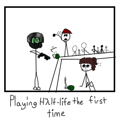 ModderOfGames's tweet photo. Silly little low effort Half-Life comic I made in less than 30 minutes https://t.co/eDR0ezKRTN