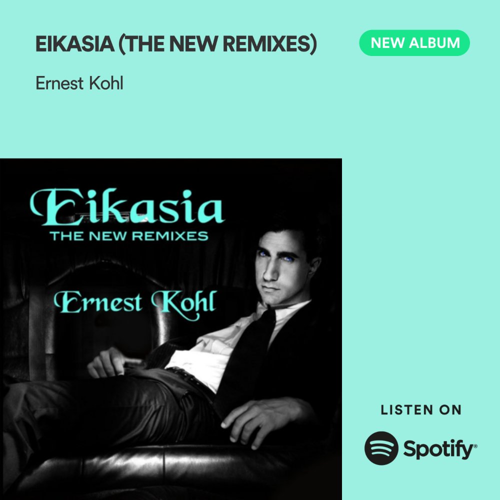 ErnestKohl's tweet photo. Listen To The Brand New Smash #Top10 Chart Hit ERNEST KOHL - "EIKASIA" -THE NEW REMIXES Right Now On SPOTIFY For FREE!:https://t.co/99yBnMzuuE
Feat.26 New Sizzling Hot Remixes!
#NewRelease #Top10Hit #Pop #EDM #DanceMusic #Remixes  #Radio #Club #MainstreamClub #Progressive #Trance https://t.co/B4XqY1Cdx3
