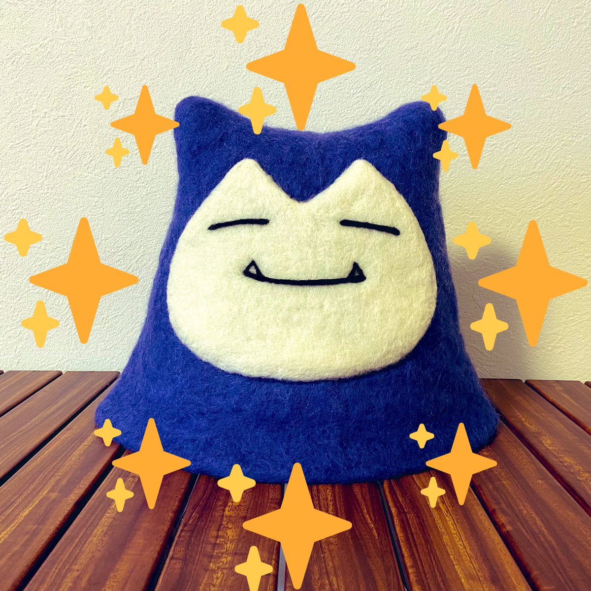 多分私しかやってない カビゴンのサウナハット完成🧖‍♂️ 羊毛