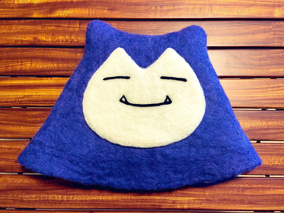 多分私しかやってない カビゴンのサウナハット完成🧖‍♂️ 羊毛