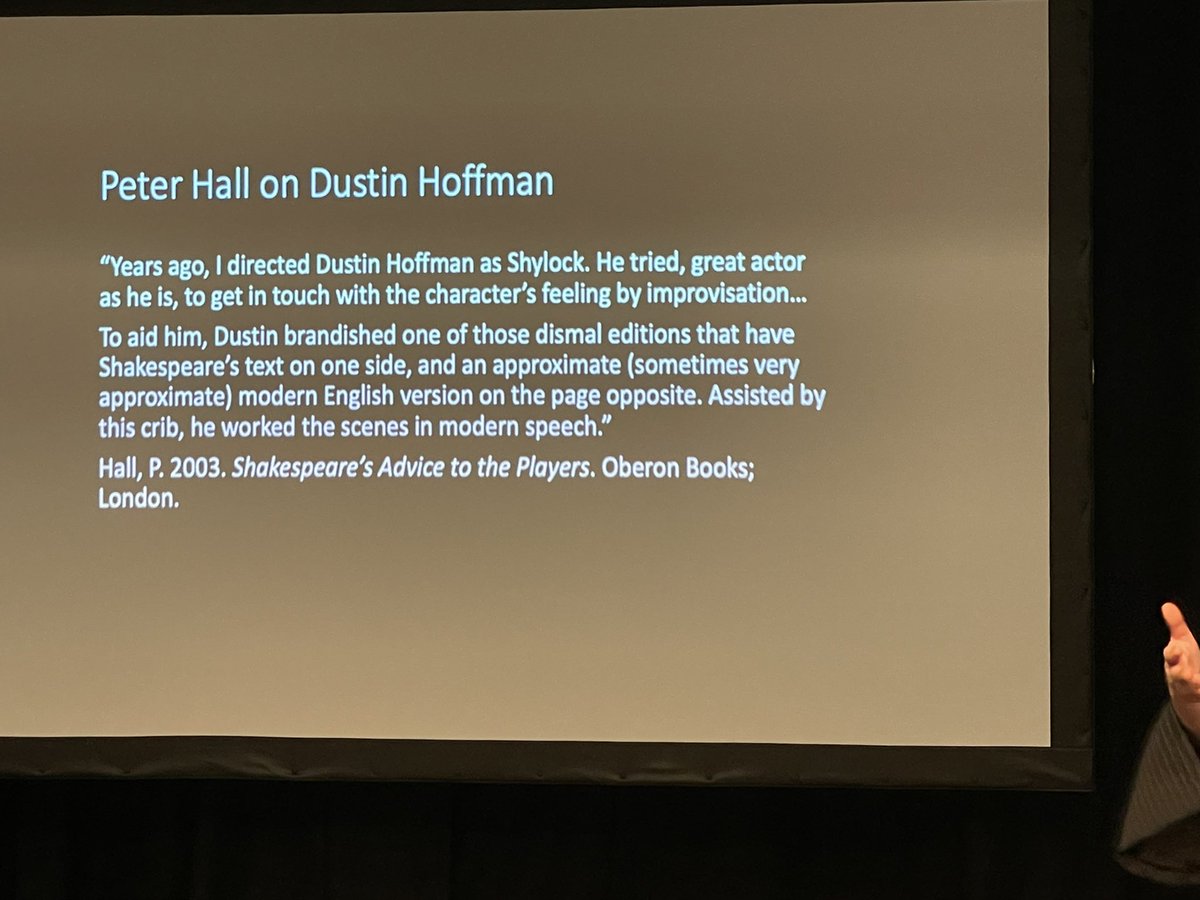 Dr Jane Montgomery Griffiths discussing the power of bad and negative reception of Shakespeare. #bellconf22