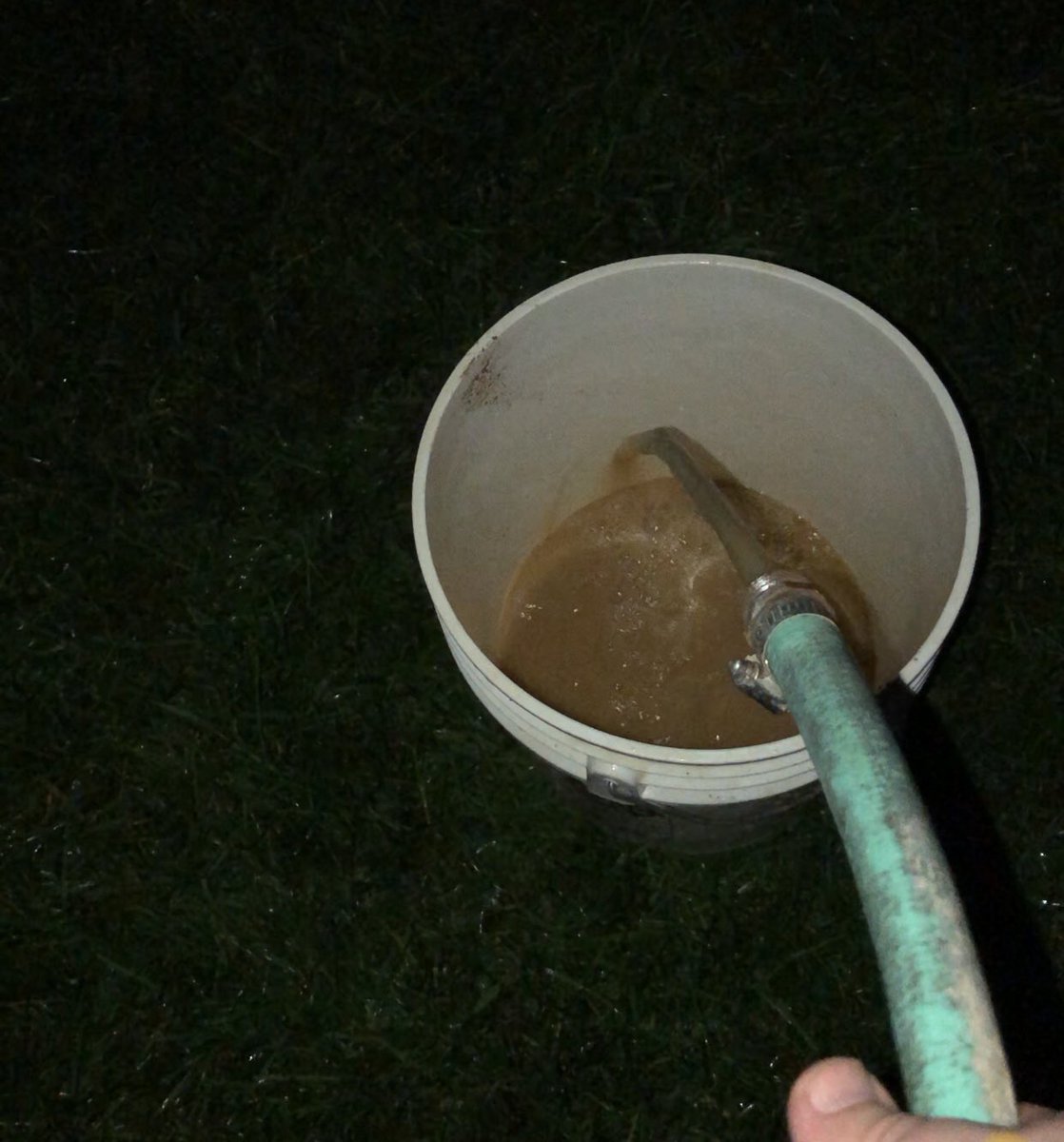 MinnokaGrays's tweet photo. Shoutout to Jon Widerski, Tom Stephney and Joey Olson staying until 1AM, pumping out gallons of water in the dark. Hopeful Castle will be ready tomorrow morning. #firstclassteam https://t.co/BAOFavBhOi