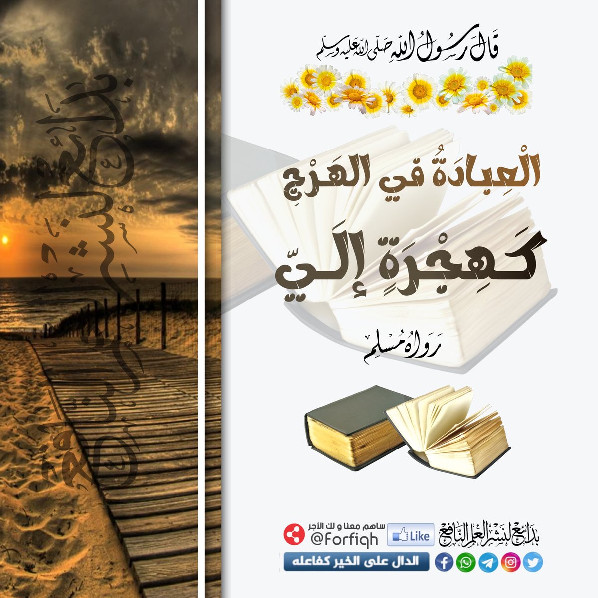 forfiqh86's tweet photo. الْعِبـادَةُ في الهَـرْجِ كَـهِجْرَةٍ إلَــيّ

📚#رواه_مسلم https://t.co/O2EuWLDWSZ