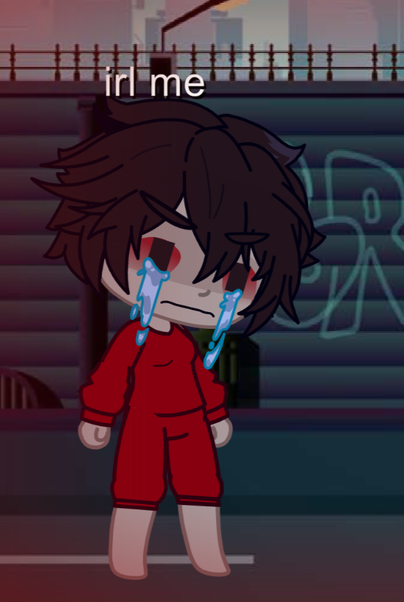 A_Local_Chair's tweet photo. @Gacha_Heat3 Me who was having a nervous breakdown: who is this- UNIVERSE, STOP MAKING ME SAD- https://t.co/RW6DH4bcIK