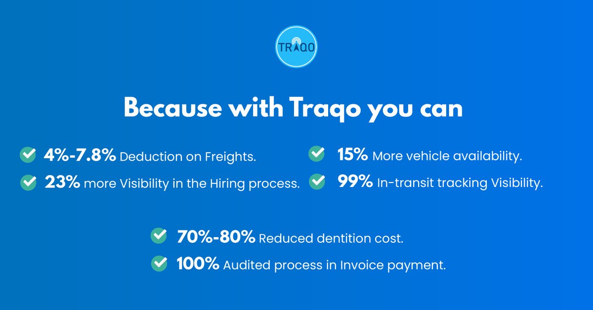 traqo_in's tweet photo. Want to boost team productivity up to 3x?

Try @traqo_in today!

#logistics #traqo #teamproductivity https://t.co/gOBBv3rGLJ
