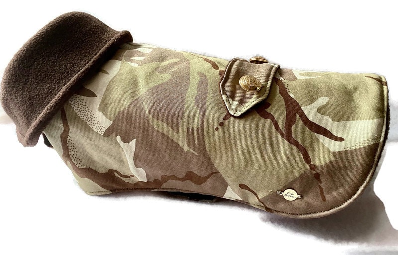 Fineequine1's tweet photo. Excited to share the latest addition to my #etsy shop: Camouflage army dog coat military desert camo jacket handmade fleece lining https://t.co/iay14VT4lP #green #brown #withlovebyeviebeavie https://t.co/3oikKEhSwh