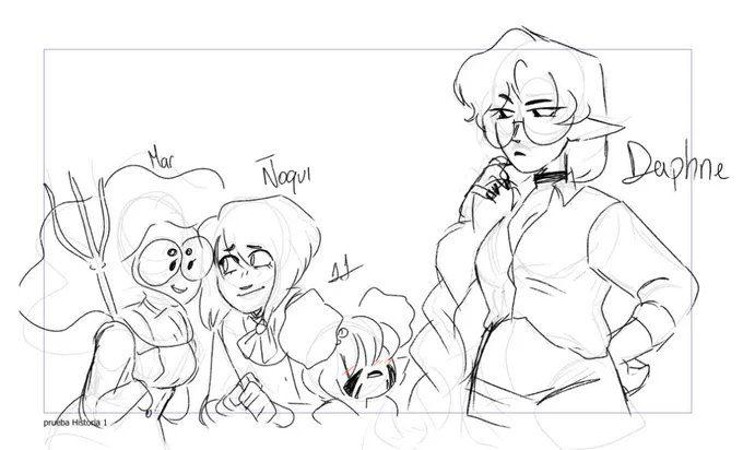 I want to draw my halls character more often cuz we have 

A Bimbo, a mom friend, an angry bug and a wine aunt 