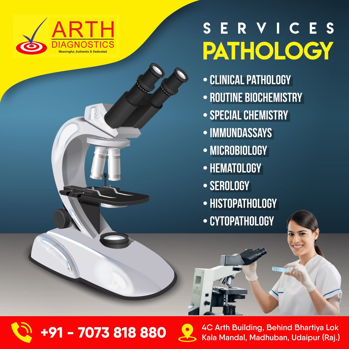 ArthDiagnostics's tweet image. Arth Diagnostics center is a leading brand in diagnostic testing and pathology services in Rajasthan. It is the first NABH accredited laboratory in South Rajasthan.
#arthdiagnostics #bestXray #Topxray #CTscan #ctscanner #CTs #advancectscan #diagnostic #diagnostics