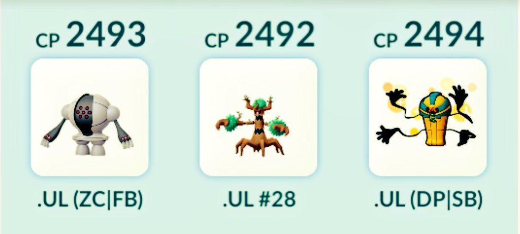 OmNomNomNomTom's tweet photo. Here are 3 VERY solid teams for y'all to try out in the Ultra League! ๐๐
P.S. I always put my safe-swap in the 3rd slot for some reason ๐คทโโ๏ธ
#pogo #buzzwole #ghosts #pokemon #gbl #battle #teams #pokemonGO #gobattleleague #solidsquad #shadow #UltraLeague #PvP https://t.co/tj14sqvYAA