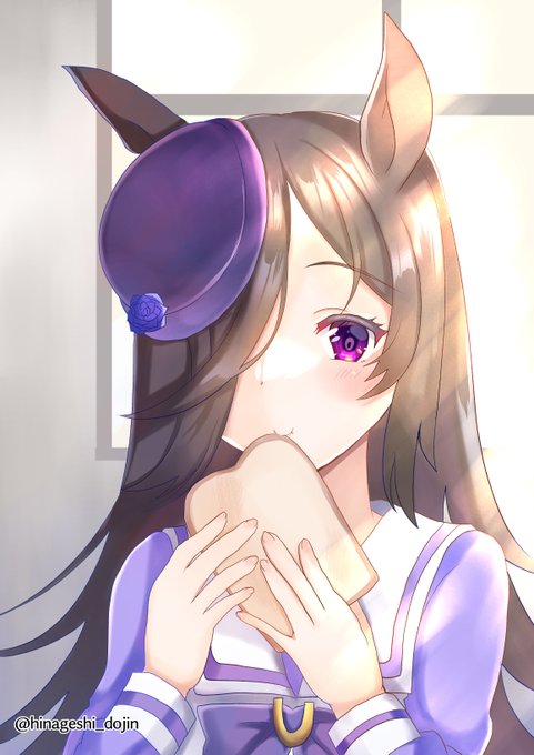 #ウマ娘版深夜のお絵描き60分一本勝負 
#ウマ娘
朝食は🍞のライスちゃん 