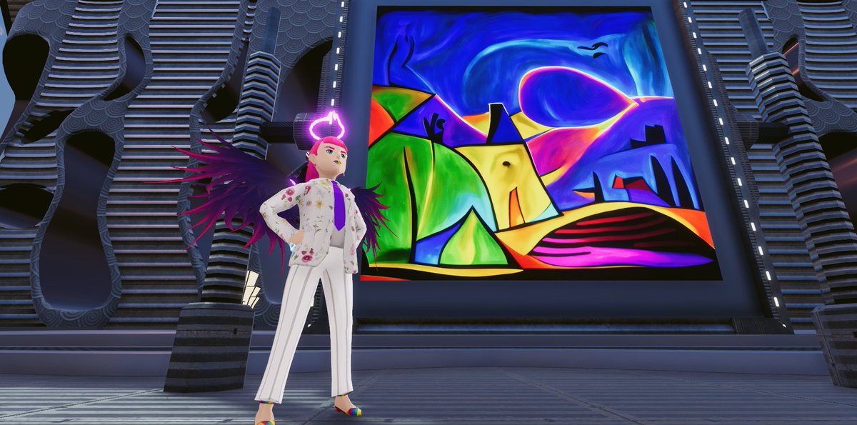 I love the Art <a href="/Pixelmindai/">Pixelmind</a> beautiful colours 🙌😍
#NFT #MetaverseArtWeek #Decentraland