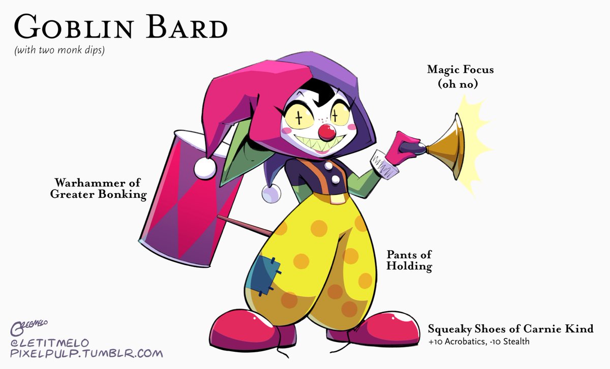 「I've had this idea of a bard whose means」|Meloのイラスト