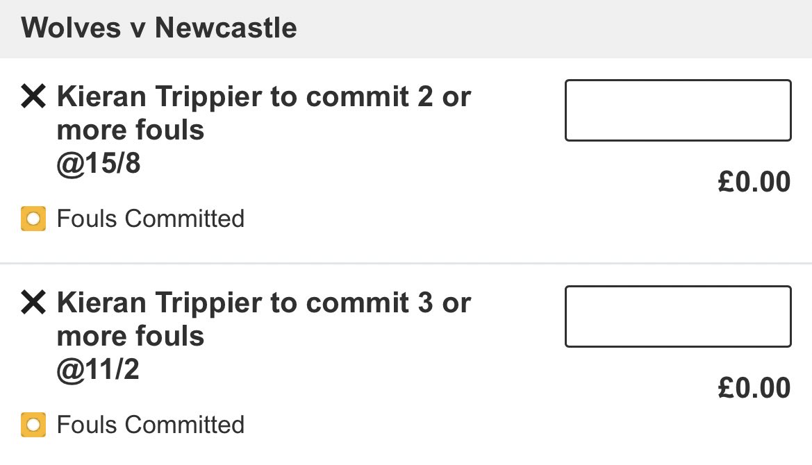 KRbets_'s tweet photo. Both Wolves’ wingers today have been regularly fouled in the opening fixtures this season. Trippier in for a tough afternoon.

-Neto fouled 2+ times in 2/3 opening games.
-Guedes targeted last week against Spurs, &amp; fouled 4 times.

Playing both lines with BF, as expect fouls. https://t.co/yiKQZARAxx
