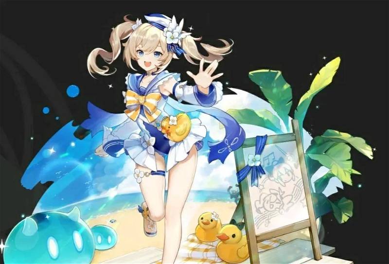 Icouldntthink13's tweet photo. @ErfanTheRed35 @DemiFiendsPunch @jhon_lawrence1 @MAGICALGAYMERS When it comes to swimsuit skins Genshin impact was decent for once. Sadly alot other character designs (like Monas) aren't that decent. https://t.co/1jUA2MYfJj