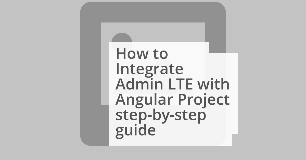 How to Integrate Admin LTE with Angular Project step-by-step guide #Angular
> medium.com/@unclelhix/set…