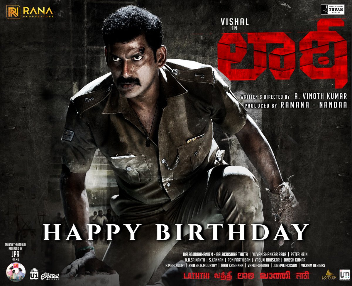 AlwaysAkhilK's tweet photo. #Laatti team wishes our beloved hero @VishalKOfficial
A Very Happy Birthday !!
🔗https://t.co/ENRyep9939
#Laththi
#Laatti #LaththiCharge
#SoonInTheaters
@RanaProduction0 @nandaa_actor #Ramanaa @dir_vinothkumar @TheSunainaa @PeterHeinOffl @srikanth_nb @vasukibhaskar @DOP_bala https://t.co/Yr3vIjXLGi
