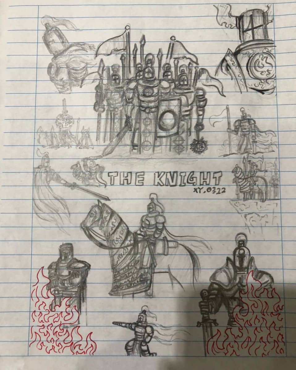 We are loyal,
We are brave,
We defend our country,
We charge,
We do not back down,
(Even if there is only one left, we will fight to the end)

The Knights

#handdrawn #art #NFT #drawing