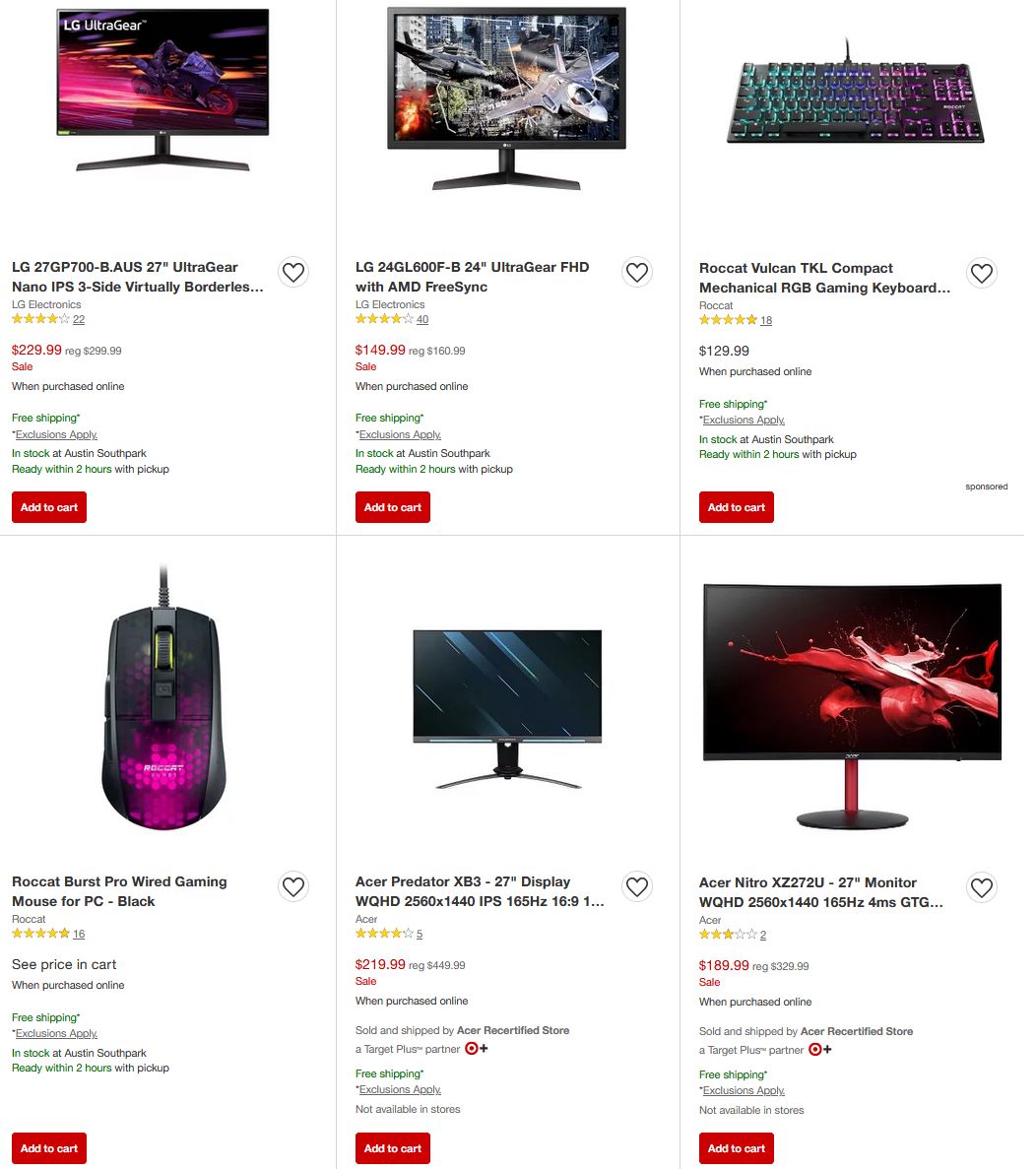 PC Gaming Sale via Target. https//t.co/LgZQO4mbsT Cheap Ass Gamer