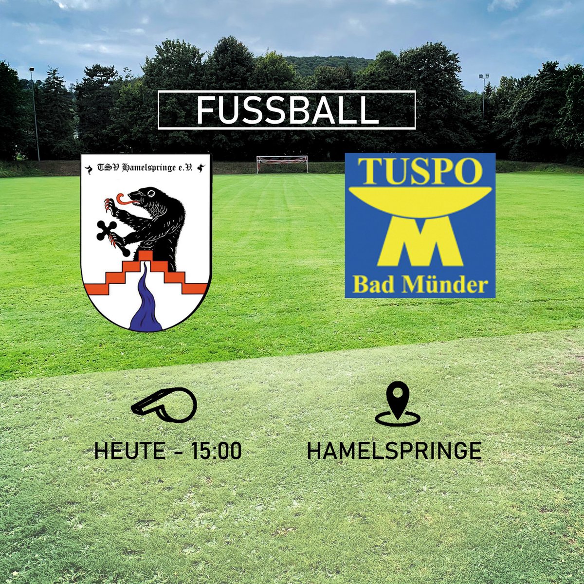 ♦️Fussball

🆚 TUSPO Bad Münder
📅 Heute
⏱️ 15:00

#hamelnpyrmont
#fussball
#kreisklasse
#sport
#spiel