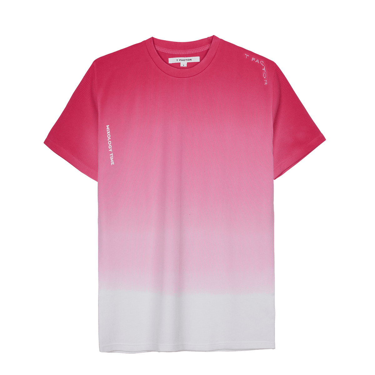myTFactor's tweet photo. A new #TFactor dip-dye waffle T-shirt.
We used HD screen printing, brush embroidery, and semi-transparent printing.

#fashion #design #dipdye #tshirt #screenprint #waffle #hdprint #creatingbrandnewlabels https://t.co/ZWJhDXQ8C2
