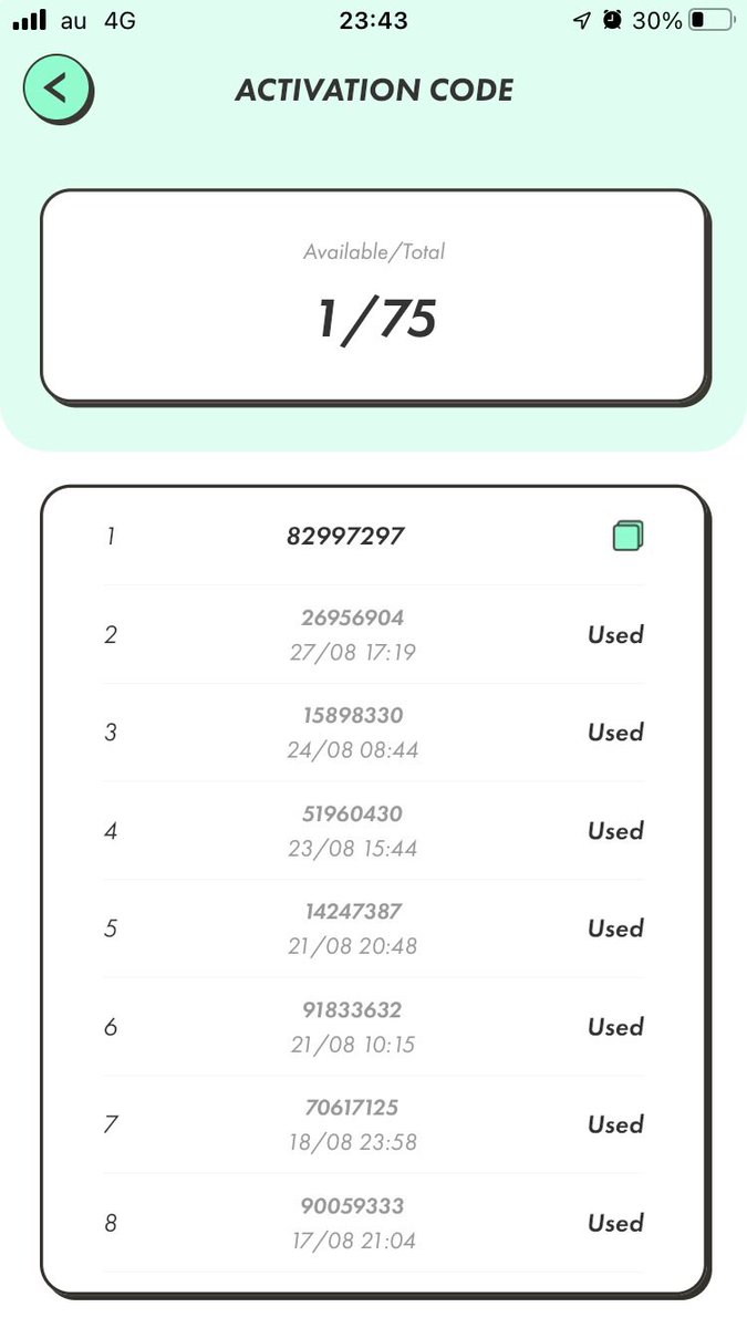 drums_STEPN's tweet photo. STEPN Activation Code.
This is required to start using STEPN.
（STEPNのアクティベーションコードです。STEPNを始めるのに必要です。）
使われたらコメント欄にusedと書いてます

82997297

#STEPN 
#GMT 
#GST
#STEPNはじめかた
#stepnactivationcode 
#STEPNアクティベーションコード https://t.co/y41b9SVbct