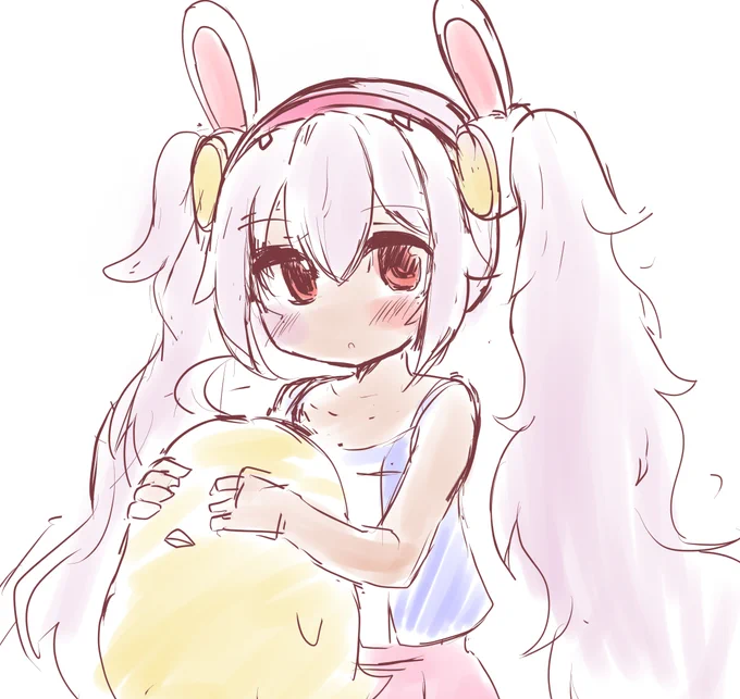 落書き ラフィーちゃんと饅頭 ダレモイナイヨ? 