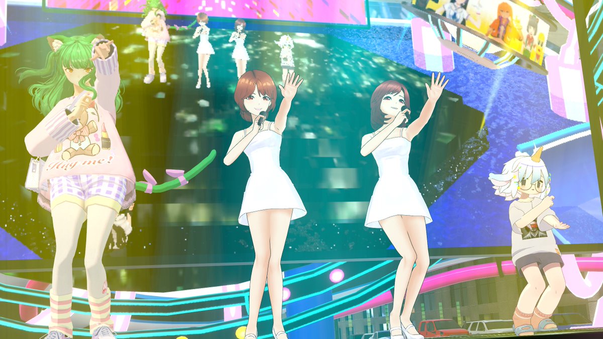 #おうつちのVRC日記
踊りかわいいね
存在しないTシャツ
デカ女児かわええ
ちっちゃい女児も可愛い 