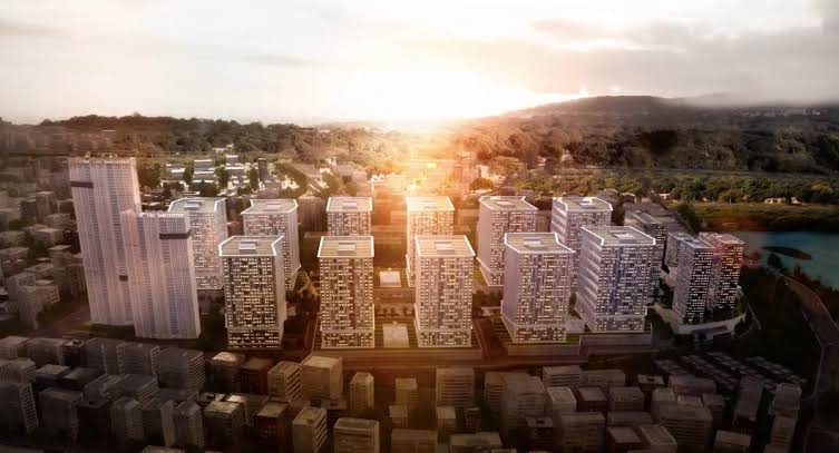 IndianTechGuide's tweet photo. Construction of largest IT park in India 'My home lifehub' is full swing at Kokapet, Hyderabad. 8 towers with 35 floors each. Around 30 million sqft. https://t.co/xfYRjsxdRI