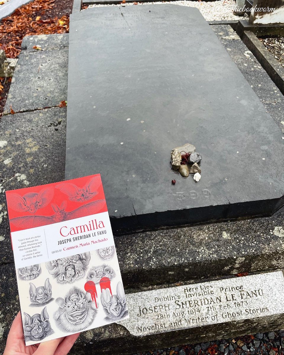 gothicbookworm's tweet photo. Happy birthday Joseph Sheridan Le Fanu, Dublin’s invisible prince (28 August 1814 – 7 February 1873) I visited his grave with @alexcarabine &amp; @moderngothic73 last month, and I also got to see a 1st ed of In A Glass Darkly at the @NLIreland! #gothic #ghoststories #Carmilla https://t.co/u99ROu718Z