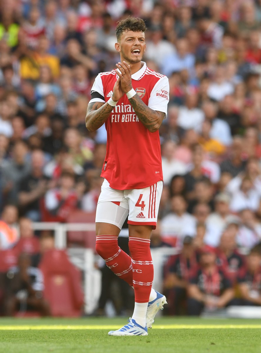 Arsenal's tweet photo. Another game, another big performance. 

Let's give it up for @ben6white yesterday 👇 https://t.co/0ZFY4urqwR