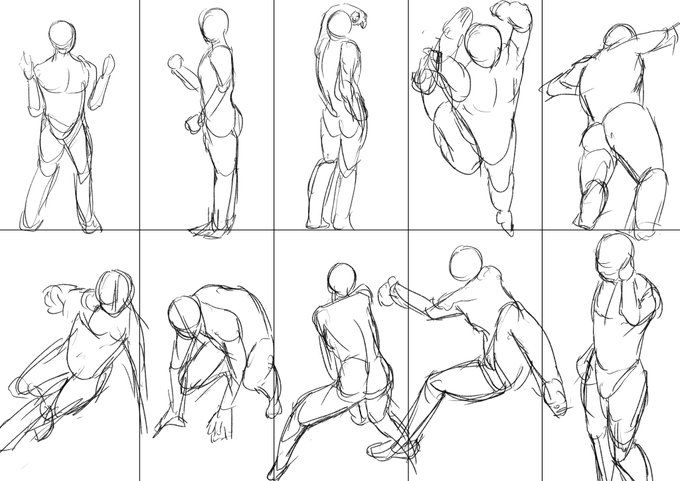 11.模写やデッサン
ポーマニの1分ドロを絵を書く前の準備運動にします。 