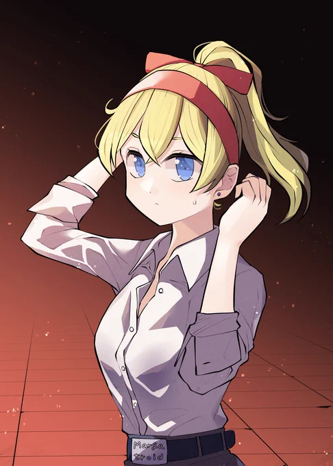 Yシャツ×ポニーテール×アリス #東方Project #アリス・マーガトロイド